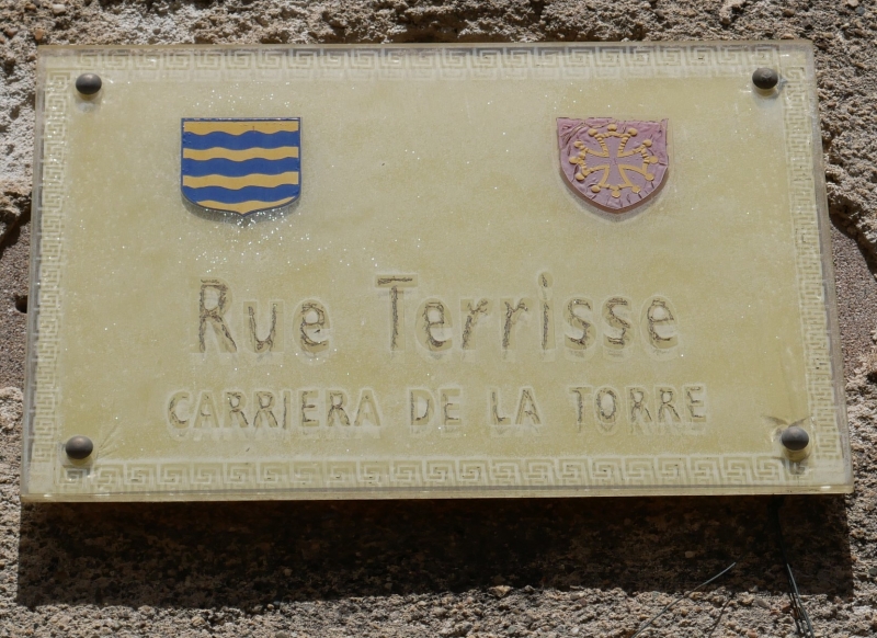 Plaque d'une rue agathoise